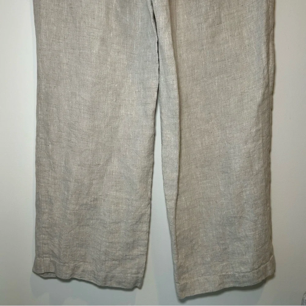 Reformation Linen Pants Oatmeal Size Small